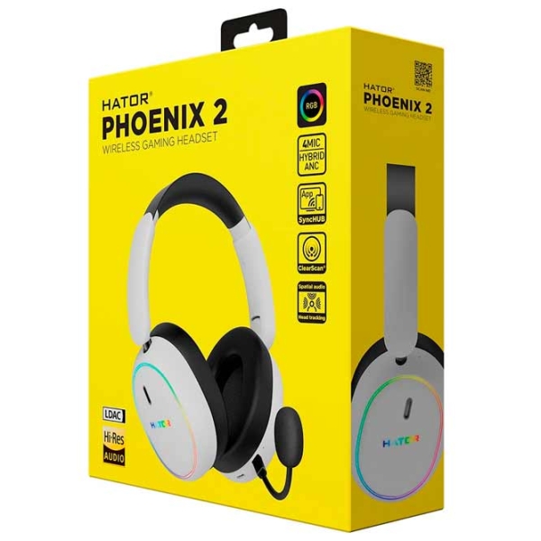 Căști Hator Phoenix 2 White Fără fir + Cu fir / Gaming / Over the ear photo 8