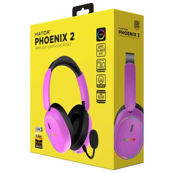 Căști Hator Phoenix 2 Purple Fără fir + Cu fir / Gaming / Over the ear photo 8