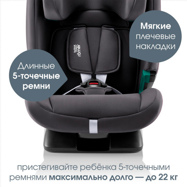 Scaun auto Britax-Römer EVOLVAFIX 1273664 Midnight Grey 15 luni - 12 ani, 36 kg photo 10