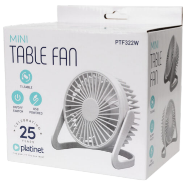 Ventilator Platinet PTF322W White 5 W, Mecanic, Numărul de viteze: 1 photo 6