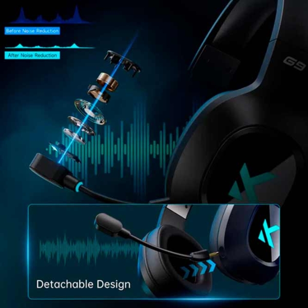 Căști Mchose G9 Black Fără fir / Gaming / Over the ear photo 6