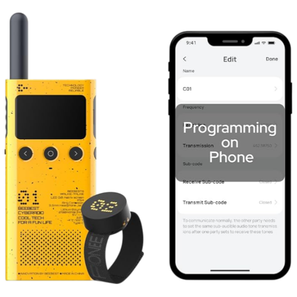 Радиостанция Beebest Walkie Talkie Lite Желтый  photo 3