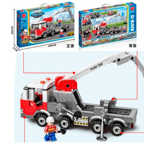 Constructor Richi Tichi Pump Car Gray Numărul de piese 420, 6+ photo 6
