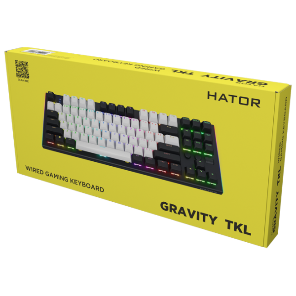Tastatură Hator Gravity TKL Black Gaming, Cu fir photo 5