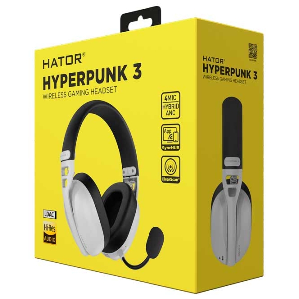 Căști Hator Hyperpunk 3 White Fără fir / Gaming / Over the ear photo 6