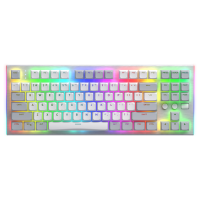 Tastatură Hator Gravity TKL White Gaming, Cu fir
