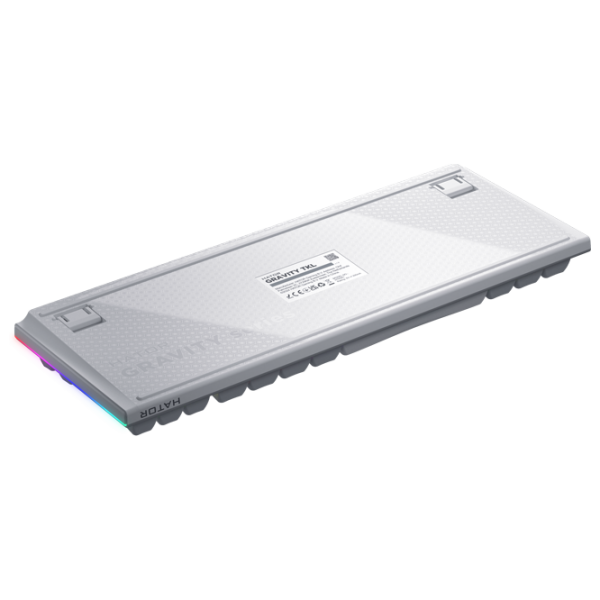 Tastatură Hator Gravity TKL White Gaming, Cu fir photo 3