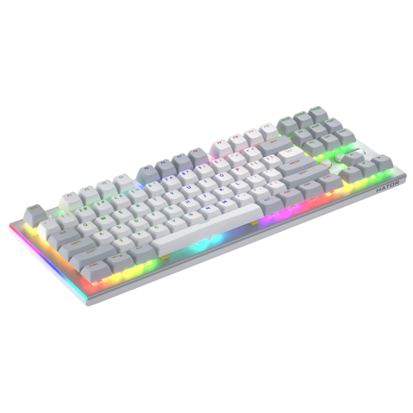 Tastatură Hator Gravity TKL White Gaming, Cu fir photo 4