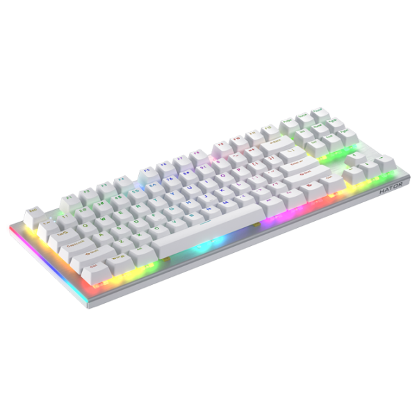 Tastatură Hator Gravity X TKL White Gaming, Cu fir photo 3