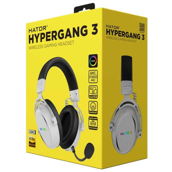 Căști Hator Hyperpunk 3 White Fără fir / Gaming / Over the ear photo 5