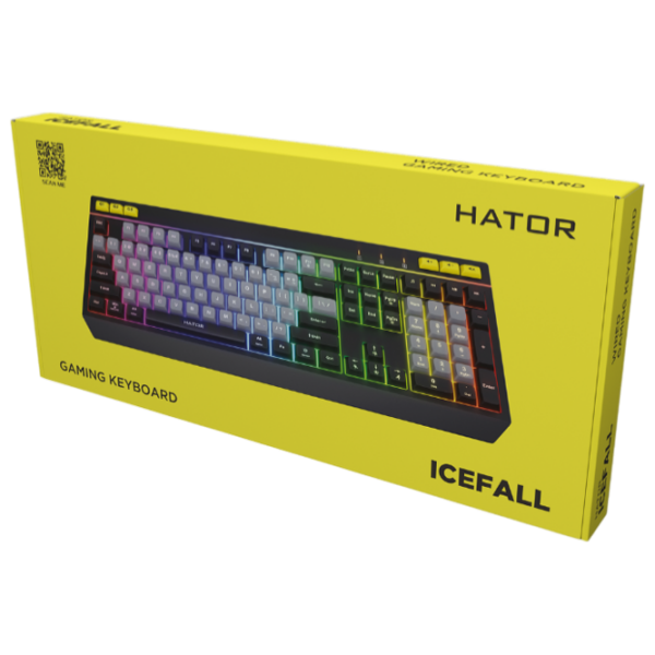 Tastatură Hator Icefall Black Gaming, Cu fir photo 6
