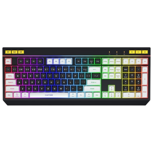 Tastatură Hator Icefall Black Gaming, Cu fir photo 1