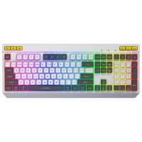 Tastatură Hator Icefall White Gaming, Cu fir