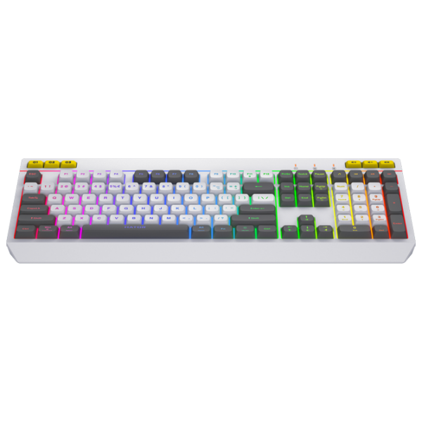 Tastatură Hator Icefall White Gaming, Cu fir photo 4