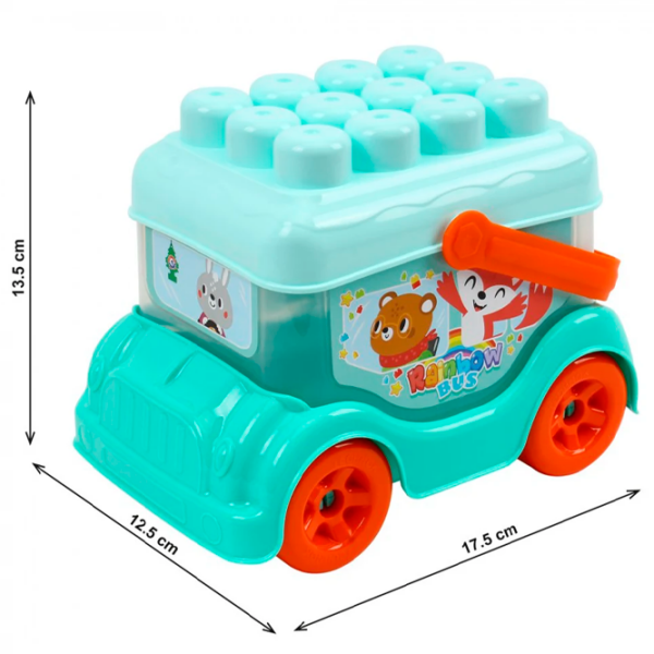 Constructor Technok Rainbow Bus Multicolor Numărul de piese , 1+ photo 2