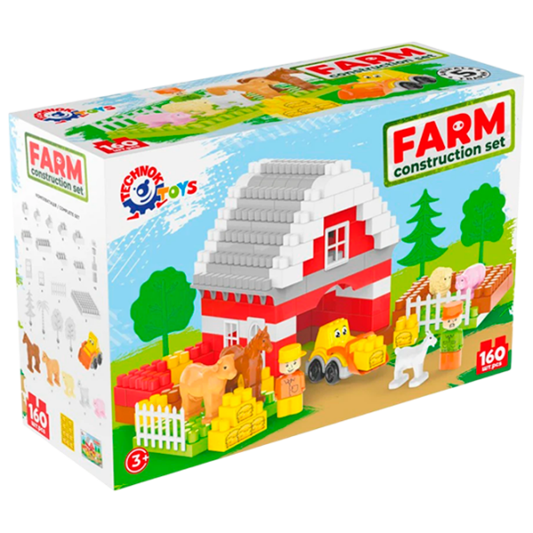 Constructor Technok Farm Multicolor Numărul de piese 160, 3+ photo 1