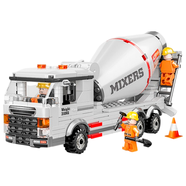 Constructor Richi Tichi Cement Mixer Gray Numărul de piese 407, 6+ photo 1