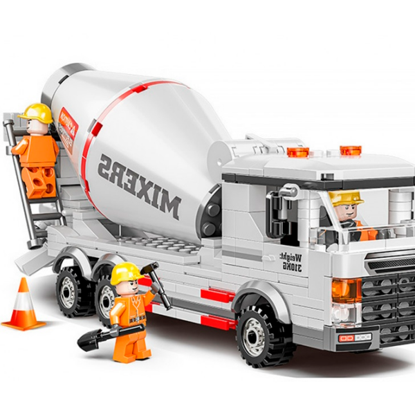 Constructor Richi Tichi Cement Mixer Gray Numărul de piese 407, 6+ photo 2