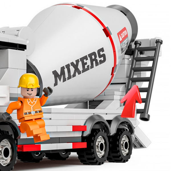 Constructor Richi Tichi Cement Mixer Gray Numărul de piese 407, 6+ photo 5