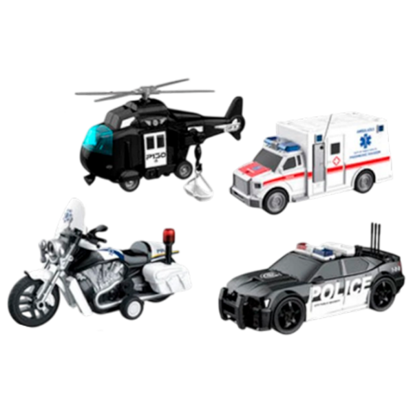 Set de mașini Wenyi Rescue WY500-4
White
Black  photo 1