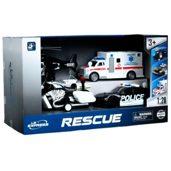 Set de mașini Wenyi Rescue WY500-4
White
Black  photo 4
