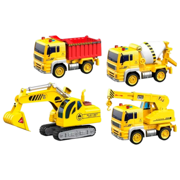 Комплект машин Wenyi Builder WY510-4
White
Желтый  photo 1