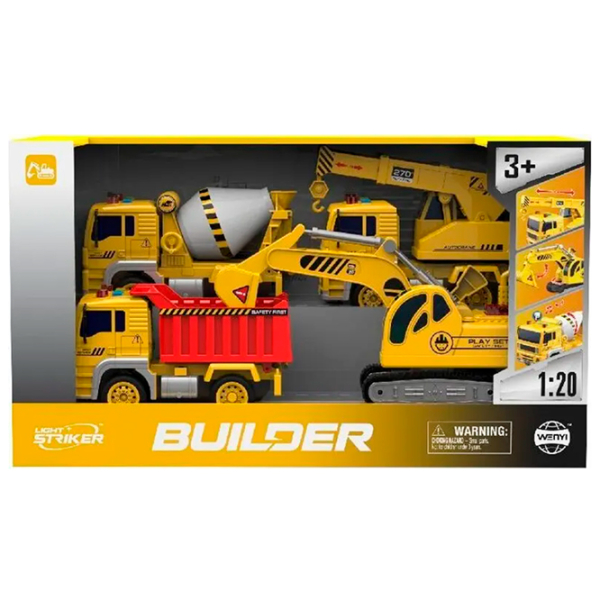Комплект машин Wenyi Builder WY510-4
White
Желтый  photo 4