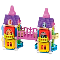 Constructor ChiToys Castel Multicolor Numărul de piese 80, 3+