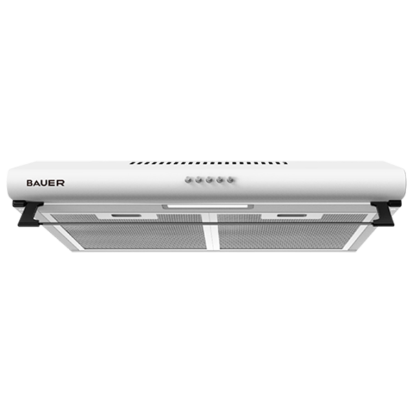 Hotă Bauer TF 2560B White 60 cm, Recirculare, 400 m³/h photo 1