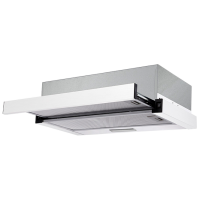 Hotă Bauer TH 0360K White 60 cm, Recirculare, 750 m³/h