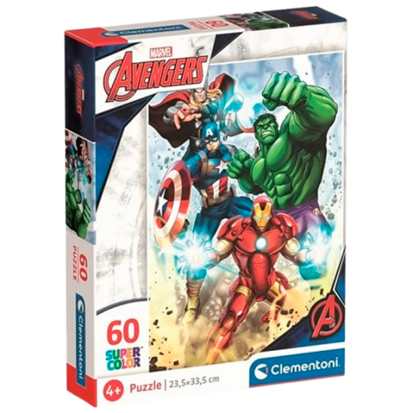 Puzzle Clementoni Advengers (26193) Numărul de piese: 60, Vârsta recomandată: 3+ photo 1