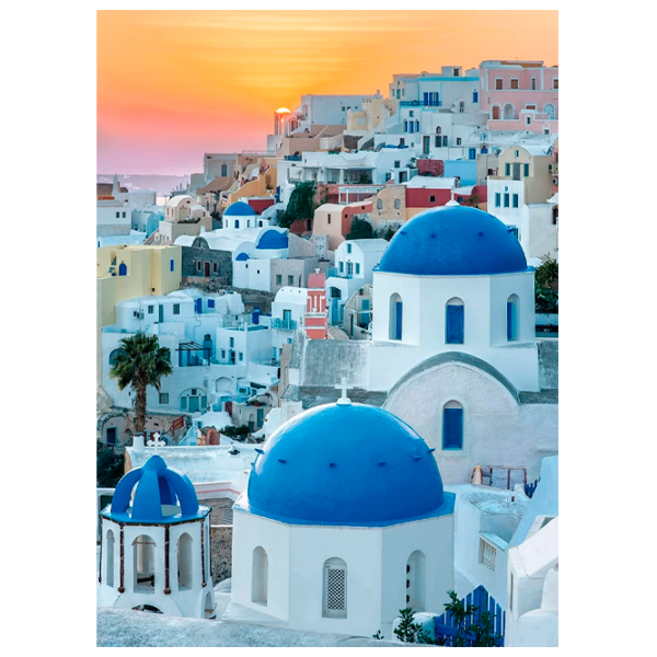 Puzzle Clementoni Santorini (39480) Numărul de piese: 1000, Vârsta recomandată: 14+ photo 1