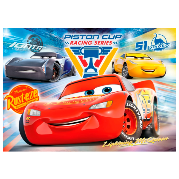 Puzzle Clementoni Cars (27072) Количество деталей: 104, Рекомендуемый возраст: 6+ photo 1