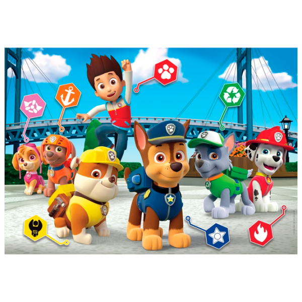 Puzzle Clementoni Paw Patrol (24049) Количество деталей: 24, Рекомендуемый возраст: 3+ photo 1