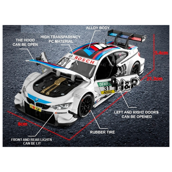 Mașină MSZ BMW M4 68256B
Black
Multicolor  photo 2