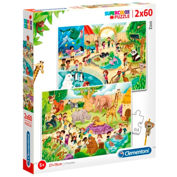 Puzzle Clementoni Zoo (21603) Numărul de piese: 120, Vârsta recomandată: 3+ photo 1