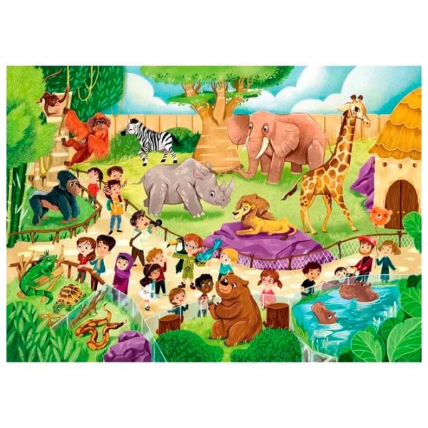 Puzzle Clementoni Zoo (21603) Numărul de piese: 120, Vârsta recomandată: 3+ photo 3