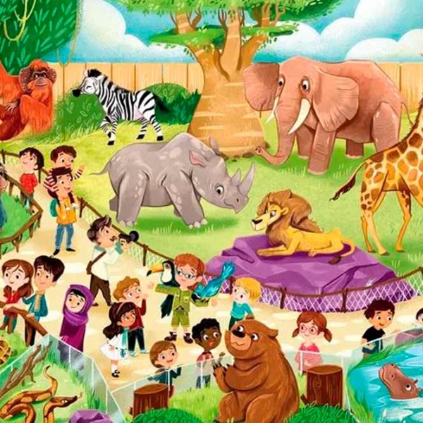 Puzzle Clementoni Zoo (21603) Numărul de piese: 120, Vârsta recomandată: 3+ photo 4