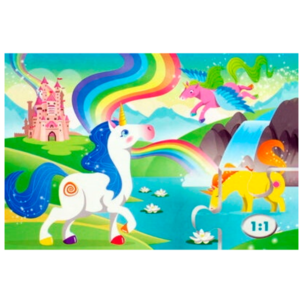 Puzzle Clementoni Unicorn (25231) Количество деталей: 144, Рекомендуемый возраст: 3+ photo 1