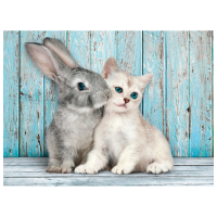 Puzzle Clementoni Cat and Rabbit (35004) Количество деталей: 500, Рекомендуемый возраст: 14+