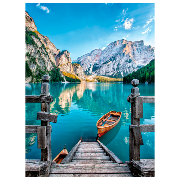 Puzzle Clementoni Braies Lake (35039 ) Numărul de piese: 500, Vârsta recomandată: 14+ photo 1