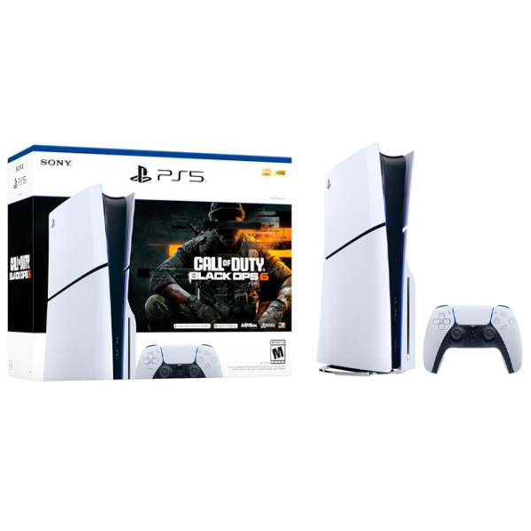 Игровая приставка Sony PlayStation 5 Slim Disc Edition Call of Duty Black Ops 6 Bundle Белый SSD 1 ТБ, RAM 16 ГБ photo 2