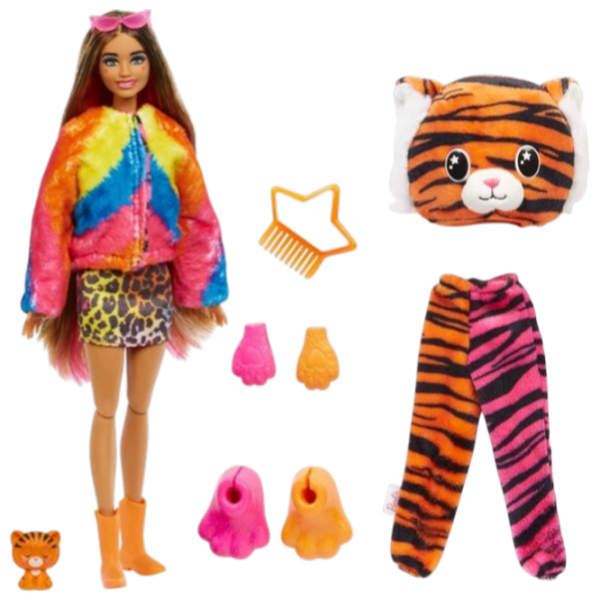 Păpușă Barbie Friends of the Jungle - Tiger model HKP99 3+ photo 2