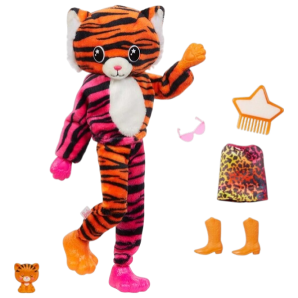 Păpușă Barbie Friends of the Jungle - Tiger model HKP99 3+ photo 3