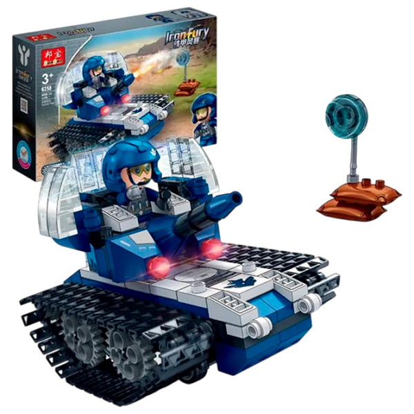 Constructor BanBao Police Tank Blue Numărul de piese 225, 3+ photo 1