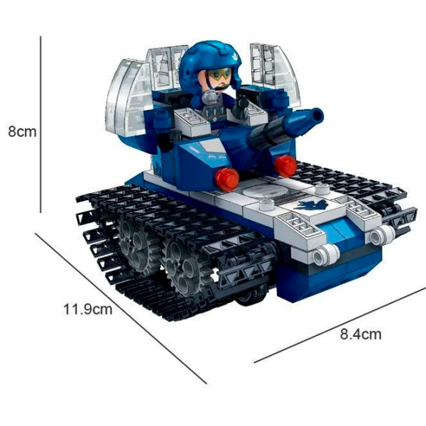 Constructor BanBao Police Tank Blue Numărul de piese 225, 3+ photo 3