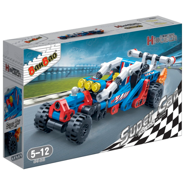 Constructor BanBao Super Car Multicolor Numărul de piese 148, 5+ photo 1