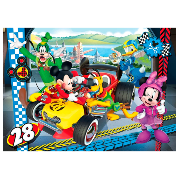 Puzzle Clementoni Mickey and the Roadster Racers (27984) Количество деталей: 104, Рекомендуемый возраст: 6+ photo 1