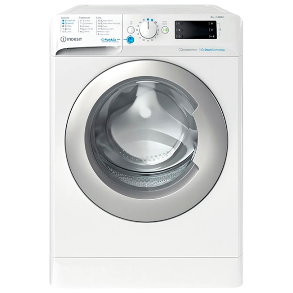 Mașină de spălat Indesit BWE 81496X WSV EE White 8 kg, 1400 rpm, A photo 1