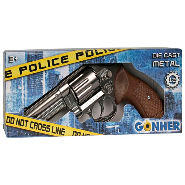 Игрушечный пистолет Gonher 6067/0 Серебро патронный, , 3+ photo 5